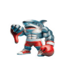 爆笑ボクシングサメは毎日パンチ中,（個別スタンプ：11）