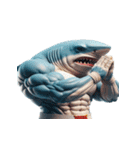 爆笑ボクシングサメは毎日パンチ中,（個別スタンプ：14）