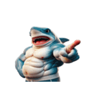 爆笑ボクシングサメは毎日パンチ中,（個別スタンプ：15）