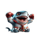 爆笑ボクシングサメは毎日パンチ中,（個別スタンプ：16）