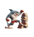 爆笑ボクシングサメは毎日パンチ中,（個別スタンプ：17）