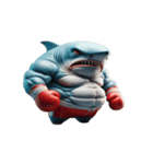 爆笑ボクシングサメは毎日パンチ中,（個別スタンプ：25）