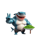 爆笑ボクシングサメは毎日パンチ中,（個別スタンプ：27）