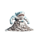 爆笑ボクシングサメは毎日パンチ中,（個別スタンプ：31）