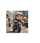 【動く】バイクが好き❤️ねこ（個別スタンプ：15）