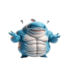 暴れん坊サメボクサーの爆笑コレクション（個別スタンプ：7）