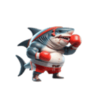 暴れん坊サメボクサーの爆笑コレクション（個別スタンプ：8）