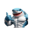 暴れん坊サメボクサーの爆笑コレクション（個別スタンプ：10）