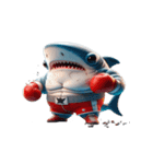 暴れん坊サメボクサーの爆笑コレクション（個別スタンプ：11）