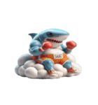 暴れん坊サメボクサーの爆笑コレクション（個別スタンプ：13）