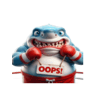 暴れん坊サメボクサーの爆笑コレクション（個別スタンプ：19）