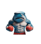 暴れん坊サメボクサーの爆笑コレクション（個別スタンプ：25）