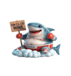 暴れん坊サメボクサーの爆笑コレクション（個別スタンプ：27）