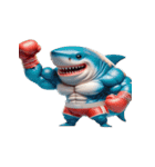 暴れん坊サメボクサーの爆笑コレクション（個別スタンプ：28）