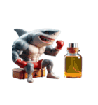 暴れん坊サメボクサーの爆笑コレクション（個別スタンプ：30）