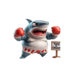 暴れん坊サメボクサーの爆笑コレクション（個別スタンプ：31）