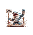 暴れん坊サメボクサーの爆笑コレクション（個別スタンプ：32）