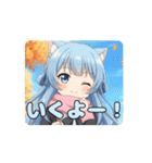 ピンクマフラーありさアニメーション（個別スタンプ：4）