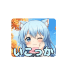 ピンクマフラーありさアニメーション（個別スタンプ：5）