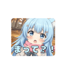 ピンクマフラーありさアニメーション（個別スタンプ：6）