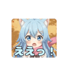 ピンクマフラーありさアニメーション（個別スタンプ：13）