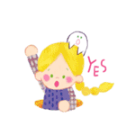 オバケちゃんと女の子の毎日（英語）（個別スタンプ：6）
