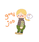 オバケちゃんと女の子の毎日（英語）（個別スタンプ：7）