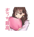 ガーリー女子の週末ご褒美タイム♡（個別スタンプ：14）