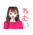 ガーリー女子の週末ご褒美タイム♡（個別スタンプ：21）