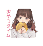 ガーリー女子の週末ご褒美タイム♡（個別スタンプ：24）