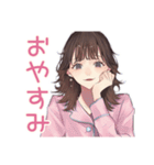 ガーリー女子の週末ご褒美タイム♡（個別スタンプ：40）