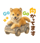 優しい水彩画♡柴犬スタンプ（個別スタンプ：12）