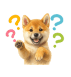 優しい水彩画♡柴犬スタンプ（個別スタンプ：16）