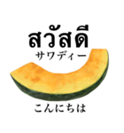 国産かぼちゃ 【タイ語】（個別スタンプ：2）