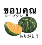 国産かぼちゃ 【タイ語】（個別スタンプ：4）