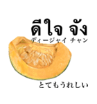 国産かぼちゃ 【タイ語】（個別スタンプ：6）