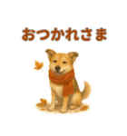 秋わんこリアルでかわいい毎日スタンプ（個別スタンプ：2）