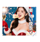 【Xmas】サンタお姉さん♡情報量多め（個別スタンプ：16）