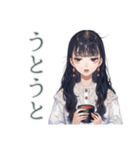 清楚な女の子の秋スタンプ（個別スタンプ：22）