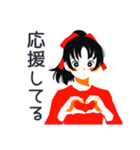 ポニテ女子★元気応援スタンプ（個別スタンプ：31）