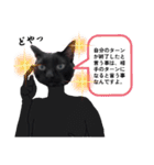 シュールな黒ネッコさん⑤（個別スタンプ：11）