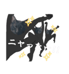 シュールな黒ネッコさん⑤（個別スタンプ：36）