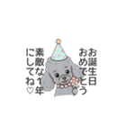 トイプードル グレー（長文の日常会話）（個別スタンプ：35）