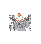 トイプードル グレー（長文の日常会話）（個別スタンプ：40）