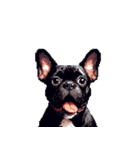 言葉なしリアクションで伝える フレブル 黒（個別スタンプ：1）