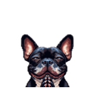 言葉なしリアクションで伝える フレブル 黒（個別スタンプ：8）