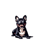 言葉なしリアクションで伝える フレブル 黒（個別スタンプ：21）