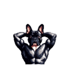 言葉なしリアクションで伝える フレブル 黒（個別スタンプ：23）