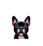 言葉なしリアクションで伝える フレブル 黒（個別スタンプ：25）