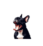 言葉なしリアクションで伝える フレブル 黒（個別スタンプ：37）